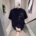 2025 New Bamboo Embroidered Short Sleeve T-shirt Summer Korean Edition Trendy Brand Casual Men's Top Printed_viptrois.com