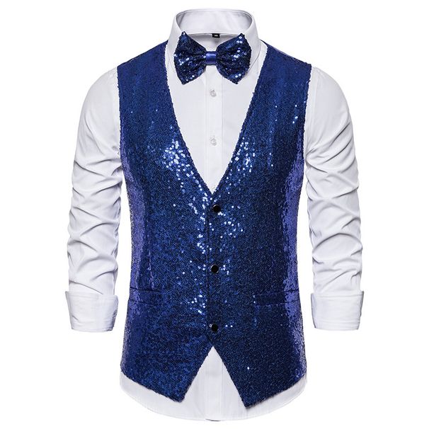 Men's Stage Costumes, Sequins, Vests, Photography Studios, Hosts, Singers, Emcees, Vests_viptrois.com