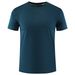 Men's Comfortable Quick Dry T-Shirt Crew Neck Solid Work Wear T-Shirt Casual Regular Fit Short Sleeves T-Shirts_viptrois.com