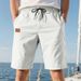Men's Casual Shorts Breathable Polyester Summer Shorts For Sports Outdoor Slim Fit Multiple Colors Black, White, Gray, Army Green, Khaki, Blue_viptrois.com