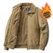 Plus Size 2025 Winter New Cotton Jacket With Fleece Lining Thickened Coat Men's Lamb Wool Workwear Versatile Warm_viptrois.com