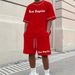 Men's Casual Short Sleeve Graphic T-Shirt Set - Breathable & Lightweight Summer Tee With 3D Print, Comfort Fit For Streetwear & Daily Wear_viptrois.com