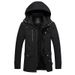 Men's Vintage Workwear Jacket – Heavyweight Fleece-Lined Winter Coat With Water-Repellent Finish (Black/Khaki/Army Green)_viptrois.com