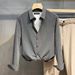 Letter Long Sleeve Shirt Loose Shirt Boys Summer Trendy All Match Casual Jacket_viptrois.com