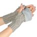 Women's Knitted Wool Half-Finger Gloves - Warm & Soft Double Diamond Design For Autumn & Winter (Short Cuff, Stylish & Cozy)_viptrois.com