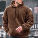 Men's Clothing Oversized Hooded Fleece Sweatshirt - Winter Warm Pullover With Kangaroo Pocket, Soft Coral Fleece Lining, Casual Streetwear_viptrois.com