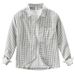 Fresh Long Sleeved Shirt Men's Checkered Fashionable Versatile Artistic Casual Loose Top_viptrois.com