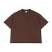 Men's Clothing Oversized Fit Short Sleeve T-Shirt - 100% Cotton Heavyweight Streetwear Tee With Drop Shoulder For Casual Wear (Black, White, Orange)_viptrois.com