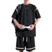 Men's Clothing Summer Short Sleeved Suit For Men High School Students Hong Kong Style Loose Sports Suit With Handsome Casual Large Size Men's Clothing_viptrois.com