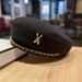 Fashion Metal Chain Beret For Women, Autumn And Winter Woolen Beret, British Style Painter Hat, Versatile Trendy_viptrois.com