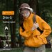 Pulse Woodpecker 3-in-1 Jacket For Women 2025 New Dopamine Outdoor Yellow Windproof Waterproof Hiking Coat_viptrois.com