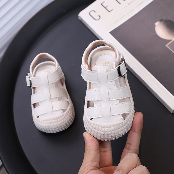 Korean Sandals Summer 2024 New Style Infant Soft Sole Toddler Shoes Girls Anti Kick Closed Toe Shoes Boys Trendy_viptrois.com