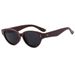 Popular Cat Eye Rice Nail Small Frame Sunglasses Running Volume Plastic Teeth Men And Women Street Shooting Sunglasses Version_viptrois.com