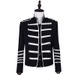 Men's Clothing Men's Suit Jacket Singer Stage Performance Clothing Retro Black Embroidered Jacket Personalized Men's Tops_viptrois.com