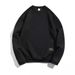 Men's Casual Plaid Pullover Sweatshirt - Soft Loose Fit Long Sleeve Round Neck Top For Winter & Autumn_viptrois.com