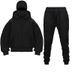 Unisex Zip-Up Hooded Sweatshirt With Double Hood Design, Streetwear Windproof Jacket For Men And Women_viptrois.com