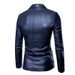 Suitable For All Seasons 2024 Korean Style PU Spring Autumn New Suit Collar Coat Men's Leather Jacket_viptrois.com