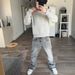 Vintage Washed Distressed Embroidery Jeans High-Street Style Relaxed Straight-Leg Fit For Men & Women Blue Black Cotton_viptrois.com