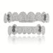 Hot Selling Hip-Hop Black Dollar Dia-Studded Eight-Tooth HIPHOP Copper Zircon Full Dia Bracelet Jewelry_viptrois.com
