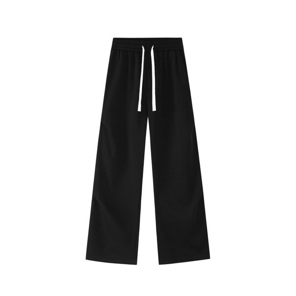 Men's Casual Jogger Pants - Winter Fleece-Lined Parachute Cargo Pants With Straight Leg & Elastic Waist For Streetwear & Daily Comfort_viptrois.com