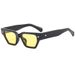 Men's Sunglasses New Fashion Retro Square Small Frame Sunglasses Ins Personality Rivet Decoration Bare Face Street Shooting Sunscreen Sunglasses_viptrois.com
