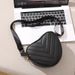 Women's V-Shaped Embroidered Heart Crossbody Bag - Vintage Mini Shoulder Purse_viptrois.com