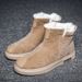 Men's Big & Tall Winter Snow Boots | Waterproof Insulated Mid-Calf Arctic Boots With Ankle Support_viptrois.com