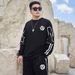 Men's Clothing Spring And Autumn Large Size Sweatshirt Trousers Sports Suit Men's Trendy Fat Plus Size Loose Slim Two Piece Suit_viptrois.com