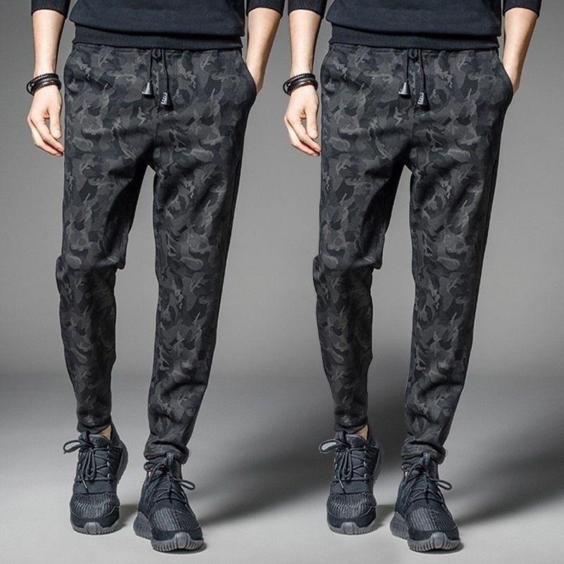 Men's Clothing Men's Summer Sports Casual Pants Pants Men's Leggings Loose Nine Point Pants Camouflage Harem Pants_viptrois.com