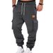 Men's Autumn Winter Sports Casual Trousers Multi Pocket Overalls Sweatpants_viptrois.com