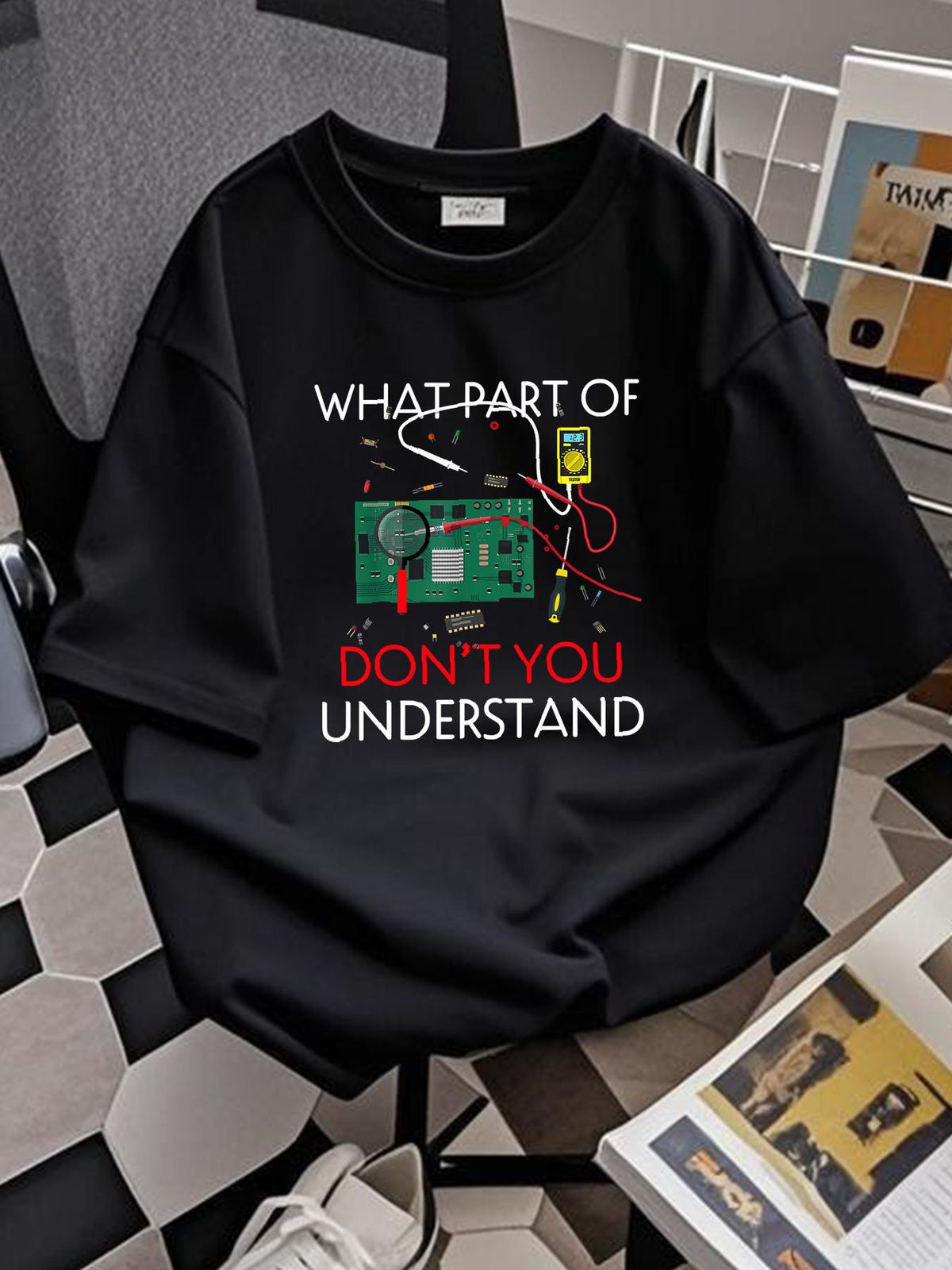 Electrical Engineer Gifts Funny Shirt Electrical Engineering T-Shirt Size S-3XL Summer Graphic Casual Fashion Slightly Top For Everyday Wear_viptrois.com