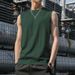 Solid Color For Men Running Training Fitness Top Casual Quick-Dry Men's Sleeveless Vest Sports_viptrois.com