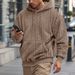 Pure Pure Cross-Border European And American Outdoor Autumn Winter New Men's Hooded Jacquard Teddy Fleece Sports Casual_viptrois.com