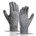 Pulse Cross-Border New Winter Warm Touch Screen Fleece-Lined Thick Knitted Cold-Proof Alpaca Wool Men's Gloves_viptrois.com