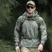 Urban Tactical Softshell Jacket - Lightweight Waterproof Windbreaker For Hiking/Skiing/Commuting (Grey/Black/Khaki/Olive)_viptrois.com