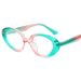Women's Eyewear Frames Oval Fashion Flat Mirror TR90 Core Frame Ladies Sunglasses Anti Blue Light Personality Glasses_viptrois.com