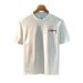 Men's Lightweight Embroidered Cotton T-Shirt Summer Short Sleeve Breathable Casual Top Relaxed Fit for Daily Wear_viptrois.com