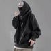 AU-Y Euopean Ameican Reto Hooded Tutleneck Sweatshit Men, Loose Fit High Steet Hip Hop Jacket Fo Autumn And_viptrois.com