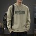 New Heavy Round Neck Sweater Men's Letter Design Sense American Autumn, Winter And Early Autumn Trendy Brand Without Hat Long Sleeves_viptrois.com
