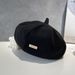 Versatile Beret For Women, Autumn And Winter Fashion Casual Artist Solid Color Hat, Warm Street Style Korean Pumpkin Hat_viptrois.com