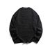 Men's Clothing Wear American Fashion Brand 2025 Autumn New Textured Sweatshirt Men's Round Neck Top Pullover Jacket_viptrois.com