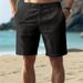 Men's Solid Color Casual Shorts American Style Multi Pocket Beach Vacation Five Point Pants_viptrois.com