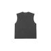 Men's Sleeveless Streetwear Tank Top - 100% Cotton Oversized Hip Hop Muscle Tee With Raw Hem - Vintage Loose Fit For Summer (Black, Dark Grey, )_viptrois.com