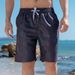 Men's Clothing Summer Quick Drying Loose Large Size Casual Vacation Shorts Five Point Coconut Tree Print Beach Shorts_viptrois.com