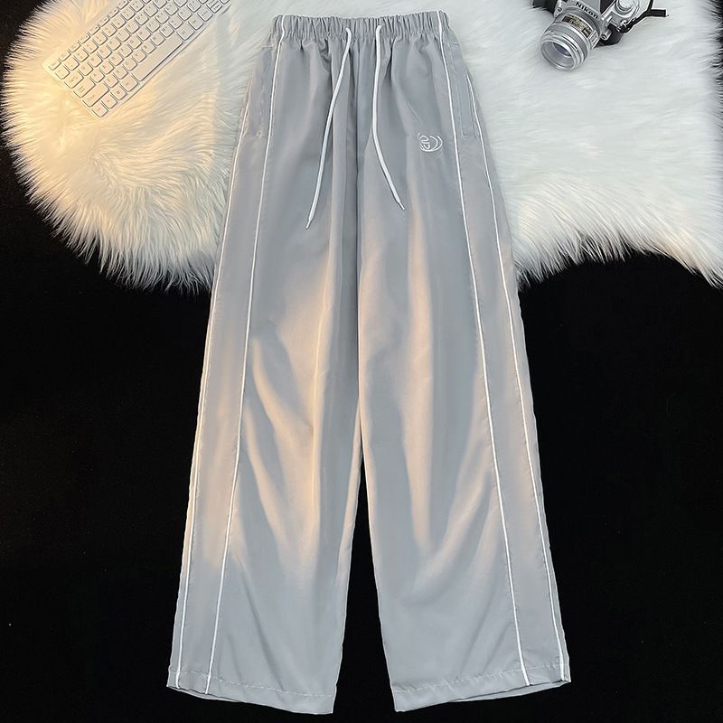 Men's Clothing Men's Functional Fashion Brand Cool High Street Versatile Loose Sweatpants Straight Wide Leg Casual Long Pants_viptrois.com
