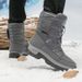 Women's Fashion Snow Boots | Waterproof Winter Boots For Outdoor Travel & Casual Style_viptrois.com