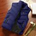 Men’s Quilted Puffer Vest – Slim-Fit Winter Layering Essential (Black, Yellow, Red, Grey, Blue)_viptrois.com