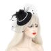 new hot selling Republic of China bride mesh feather head flower hair accessories hairpin retro veil hat_viptrois.com