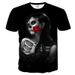 2025 New Trendy Men's 3D Digital Skull Printed Loose Short Sleeved T-shirt_viptrois.com