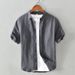 Men's Clothing Shirt Men's Casual Breathable Short Sleeve Shirt_viptrois.com